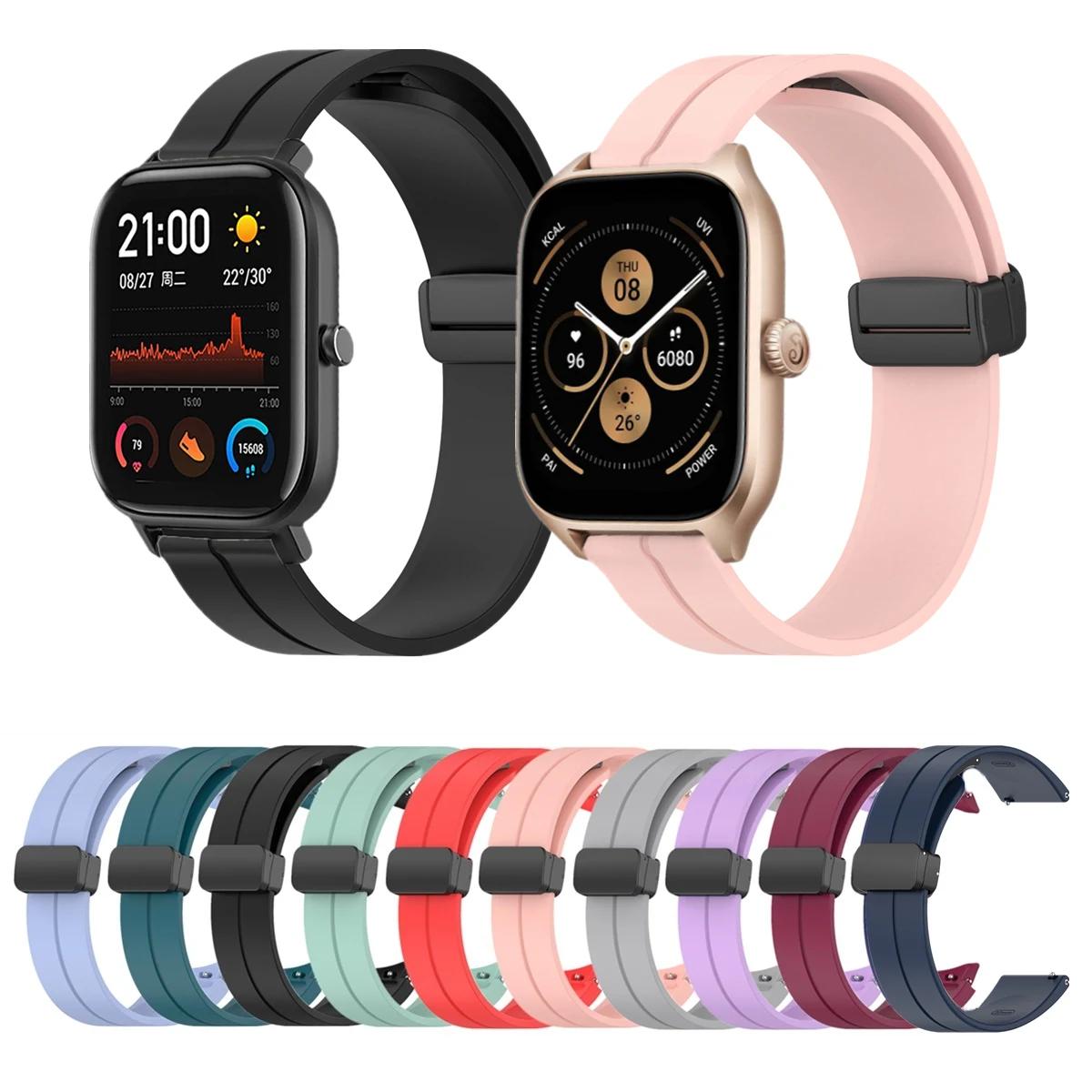 Huami Amazfit GTS 4 mini 3 2 2e  Ǹ ð , Amazfit Bip U/S/3 Pro  Ʈ ̽ ׳ƽ Ŭ Ʈ, 20mm